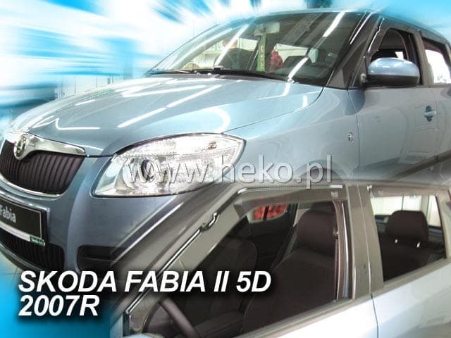 Ветробрани HEKO 4 броя предни и задни за SKODA Fabia II Htb 5 врати 2007-2015
