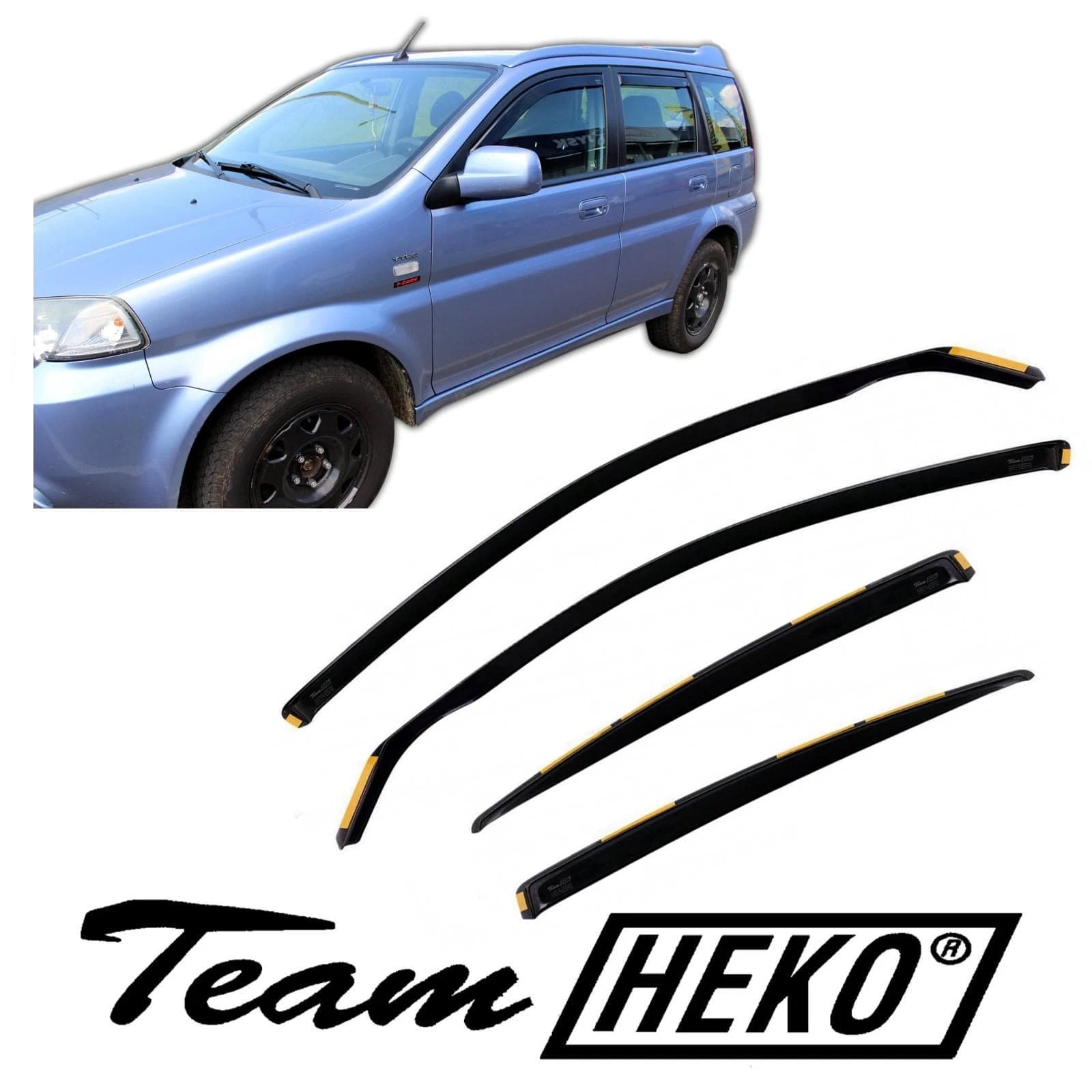 Ветробрани HEKO 4 броя предни и задни за HONDA HR-V HRV I 5 врати 2000-2005 г.