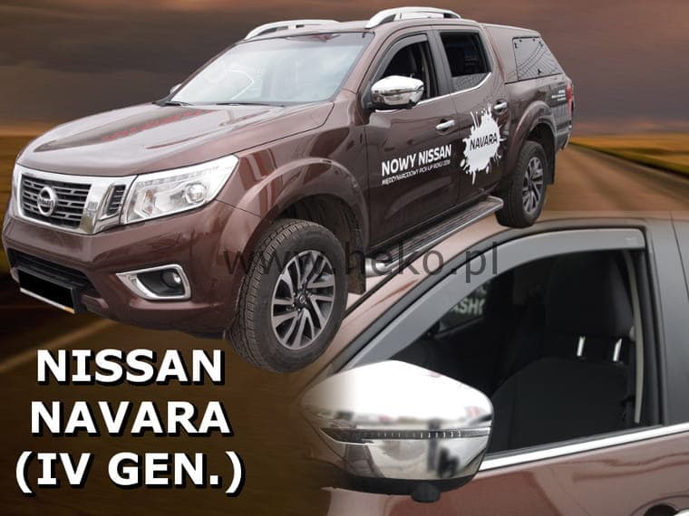 Ветробрани HEKO 2 броя предни за NISSAN NAVARA IV D23 4 врати 2014+