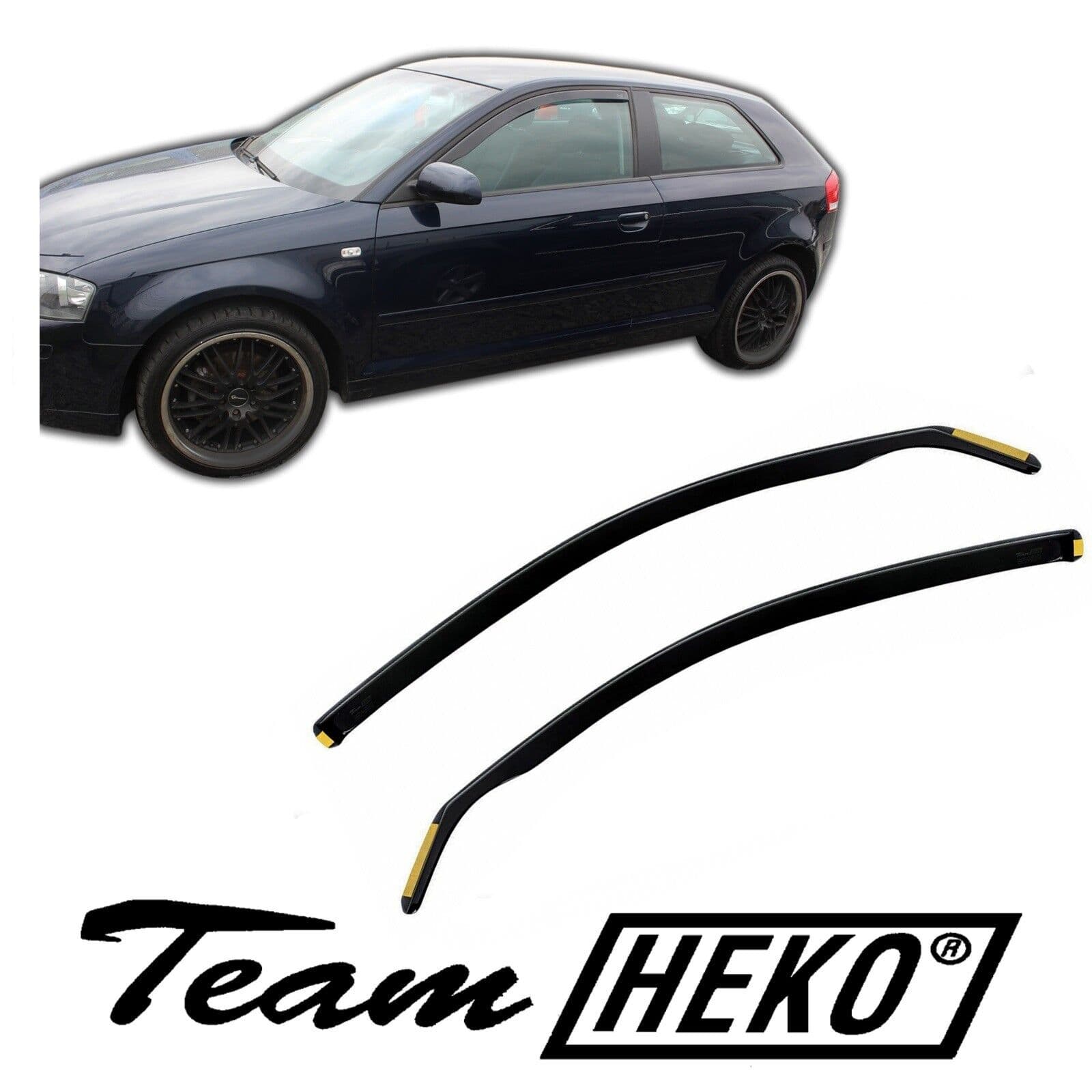 Ветробрани HEKO 2 броя предни за Audi A3 8P 3 врати 2003–2012