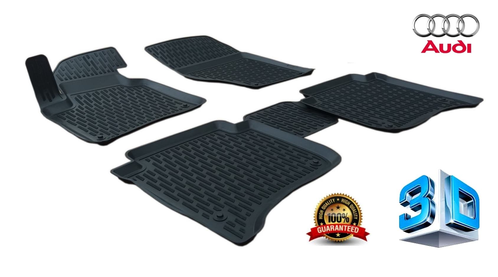 Гумени стелки Perflex 3D тип леген за Audi A3 8L 1996-2004г.