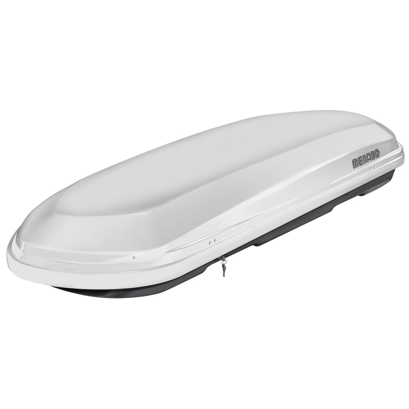 Автобокс багажник MENABO DIAMOND 500л бял кутия за автомобил
