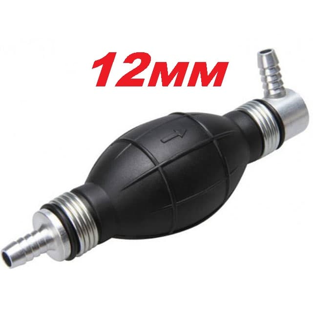 Ръчна помпа за подкачване на гориво - 12мм 90 градуса