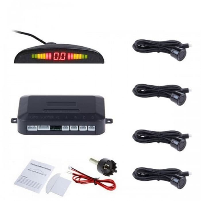 Парктроник Паркинг Сензор с 4 датчика с LED Дисплей Звуков Сигнал МПС