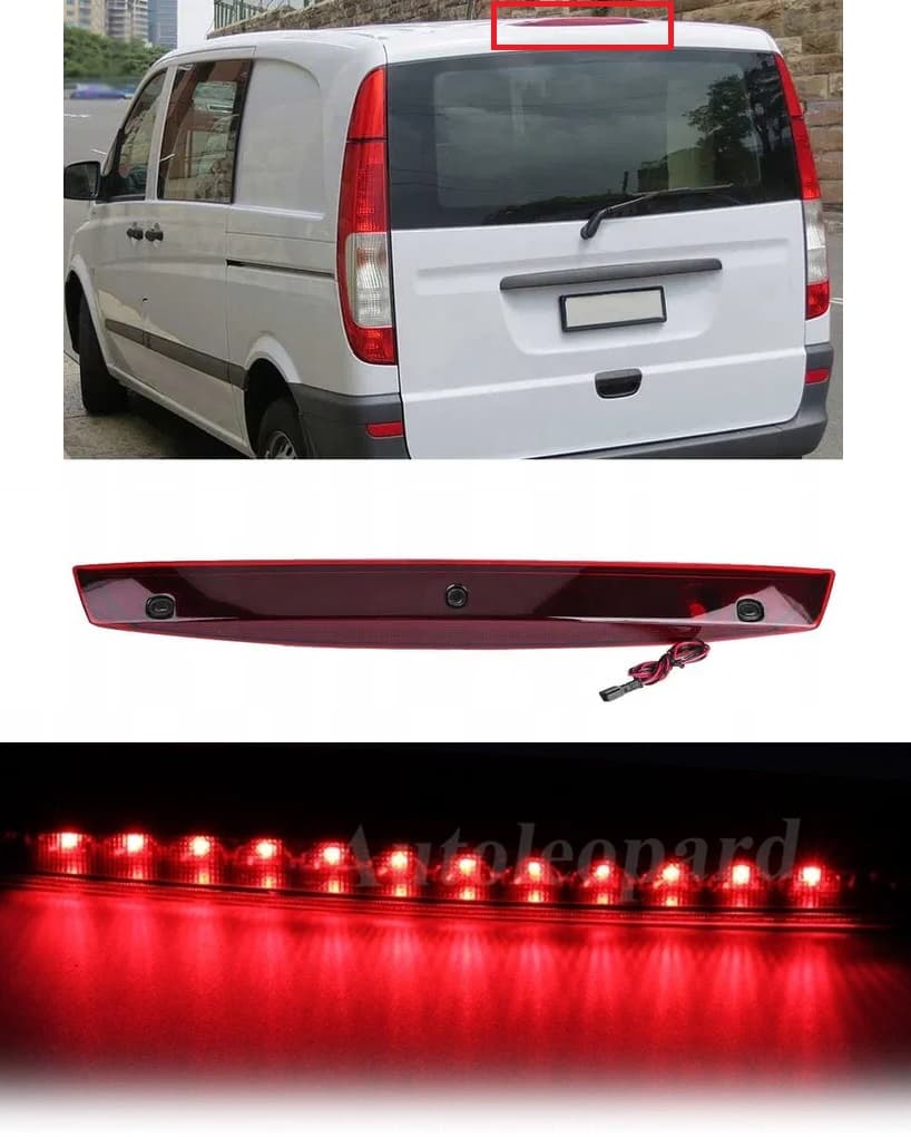 Трети стоп, задна светлина за MERCEDES Vito Viano W639 2003+
