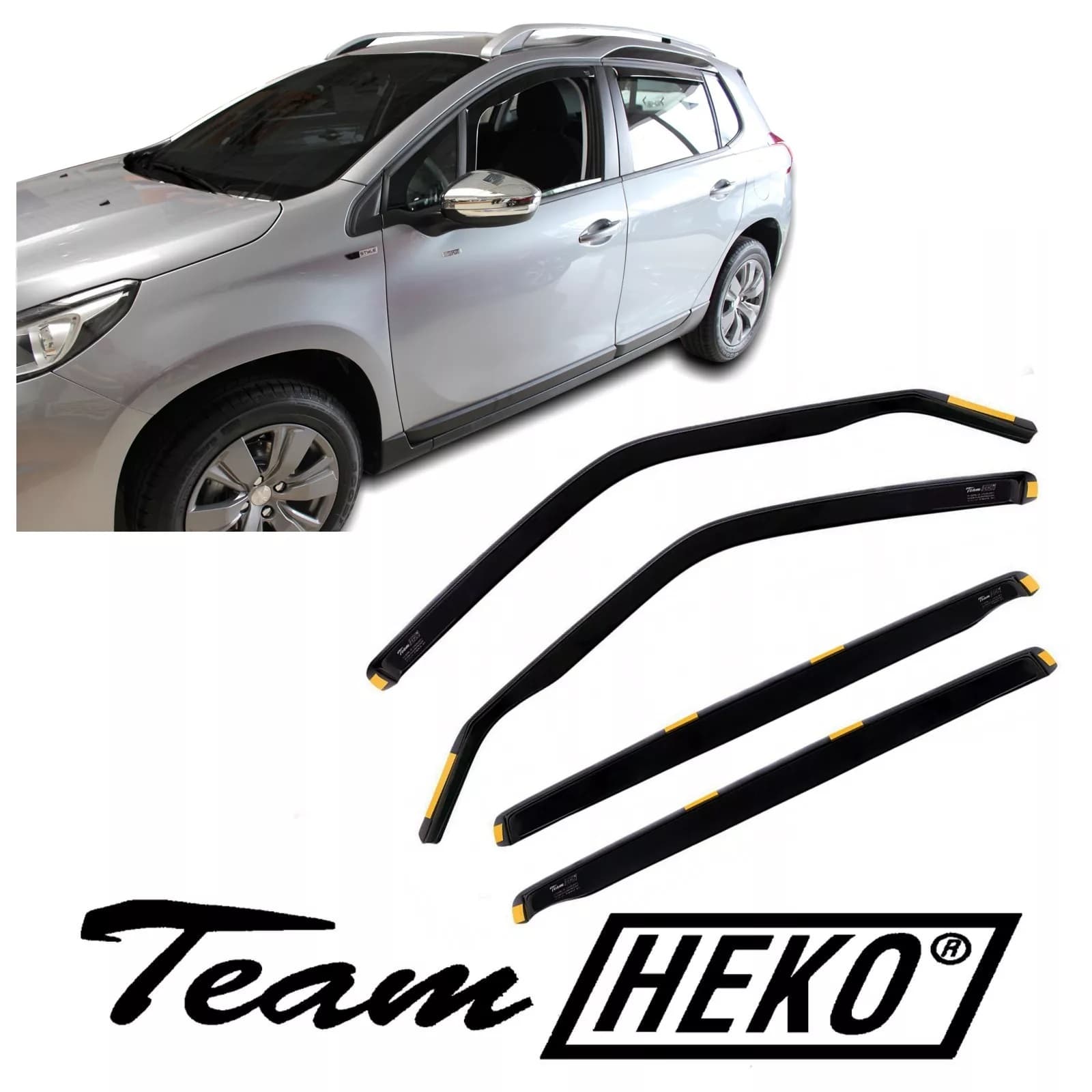 Ветробрани HEKO 4 броя предни и задни за PEUGEOT 2008 5 врати 2013-2019 г.