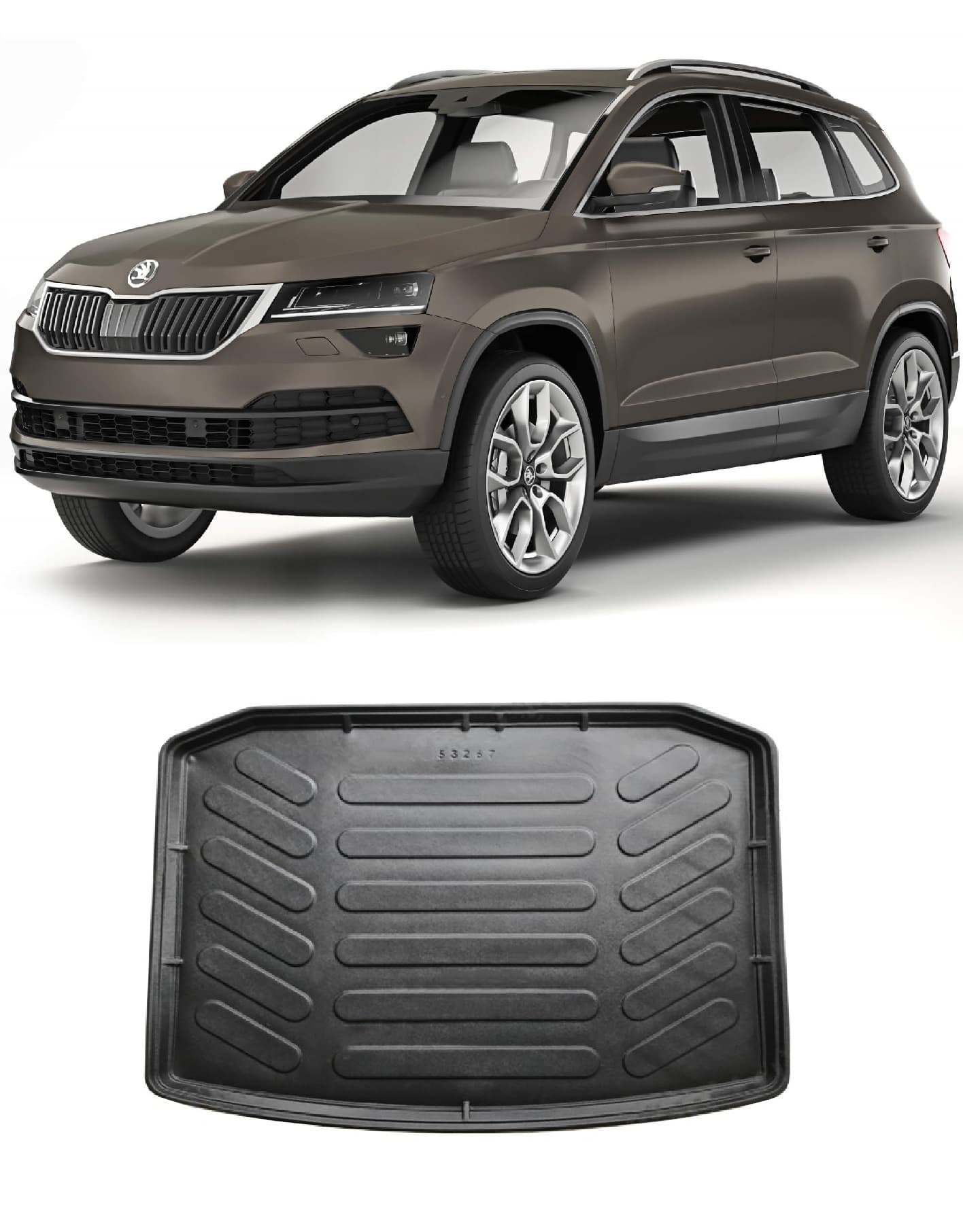 Гумена стелка за багажник за SKODA KAROQ 2017+