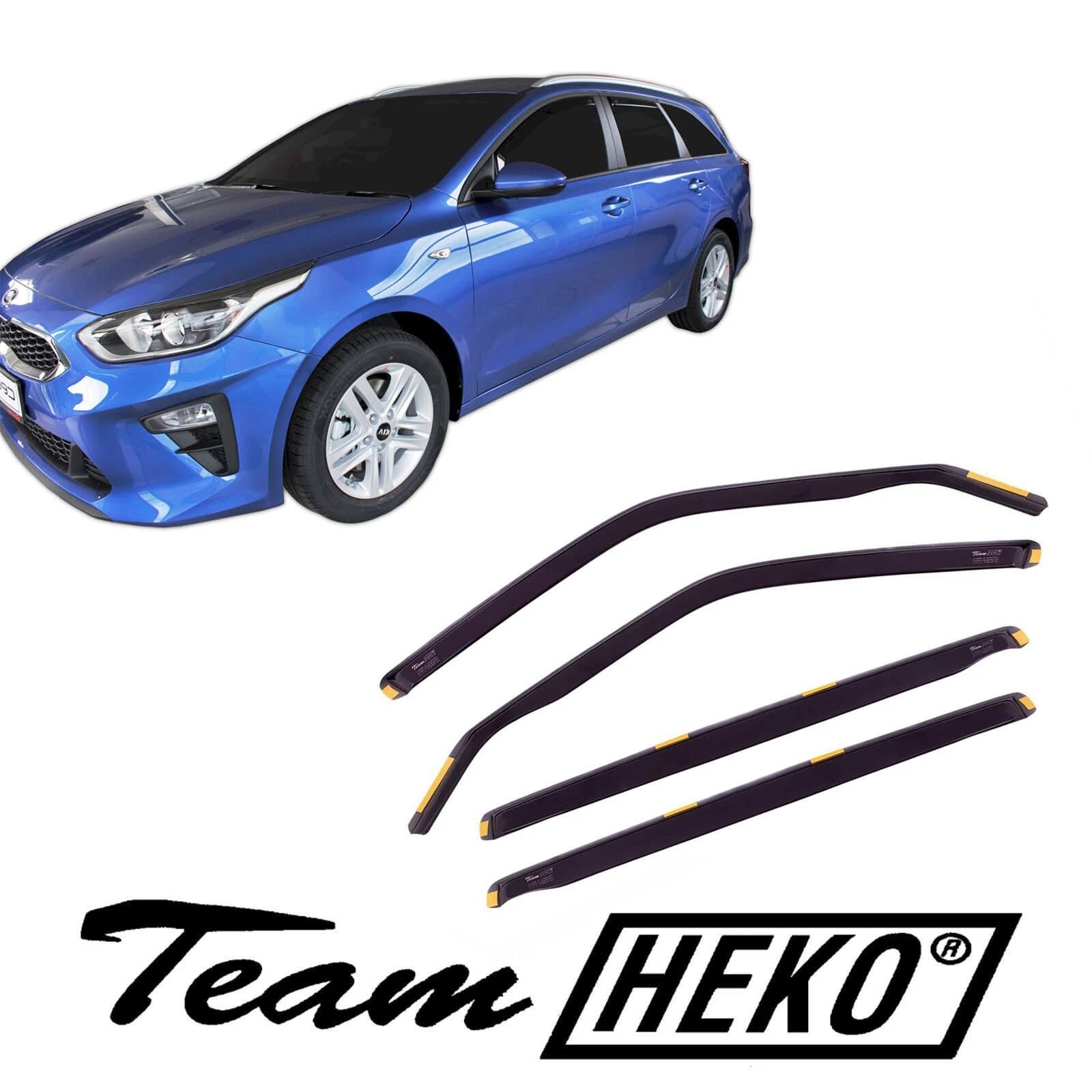 Ветробрани HEKO 4 броя предни и задни за KIA CEED комби 5 врати 2018+