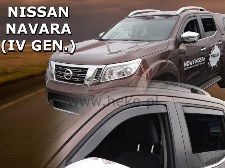 Ветробрани HEKO 4 броя предни и задни за NISSAN Navara IV 4 врати 2014+